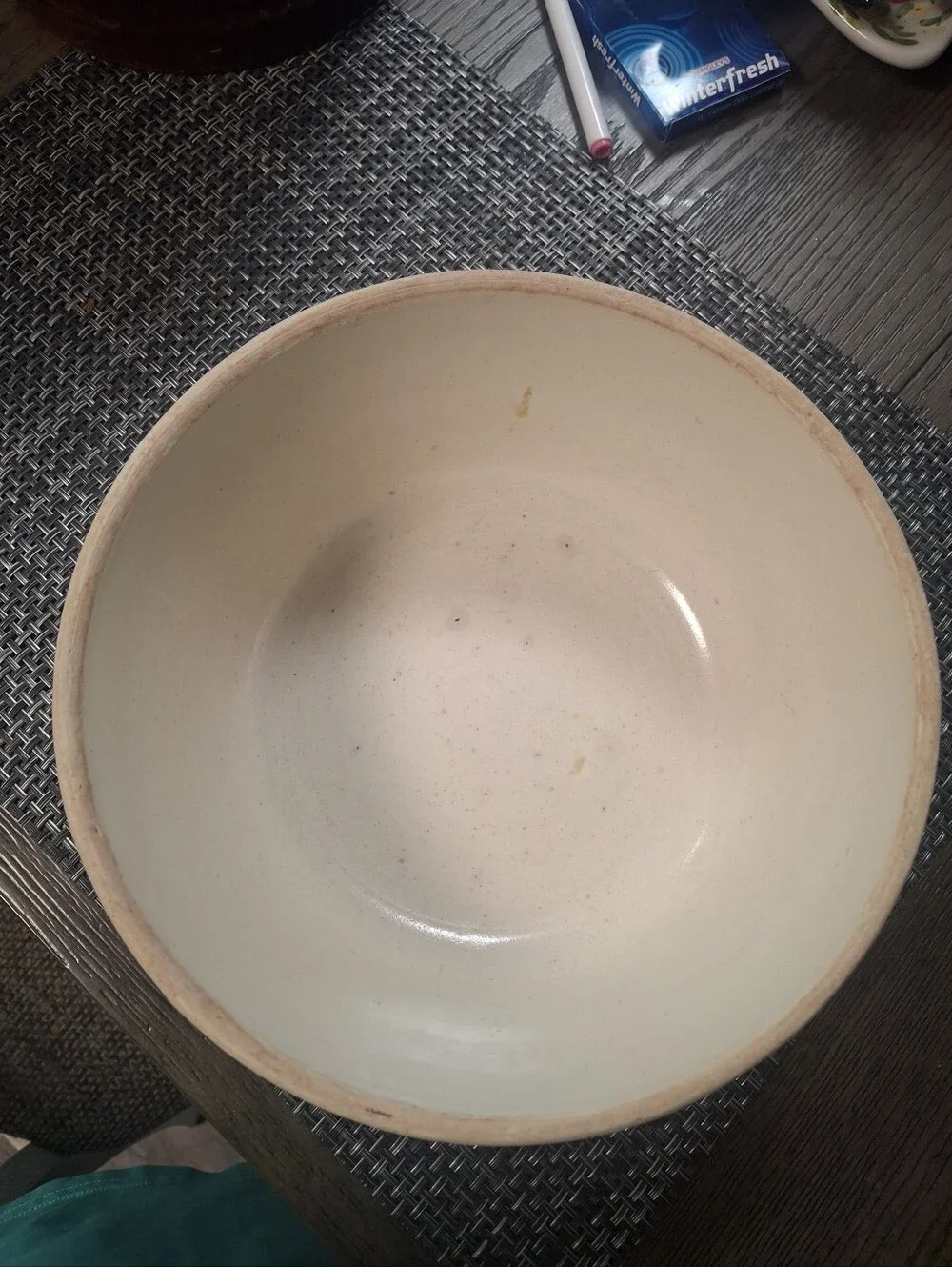 Cream Ceramic Serving Bowl